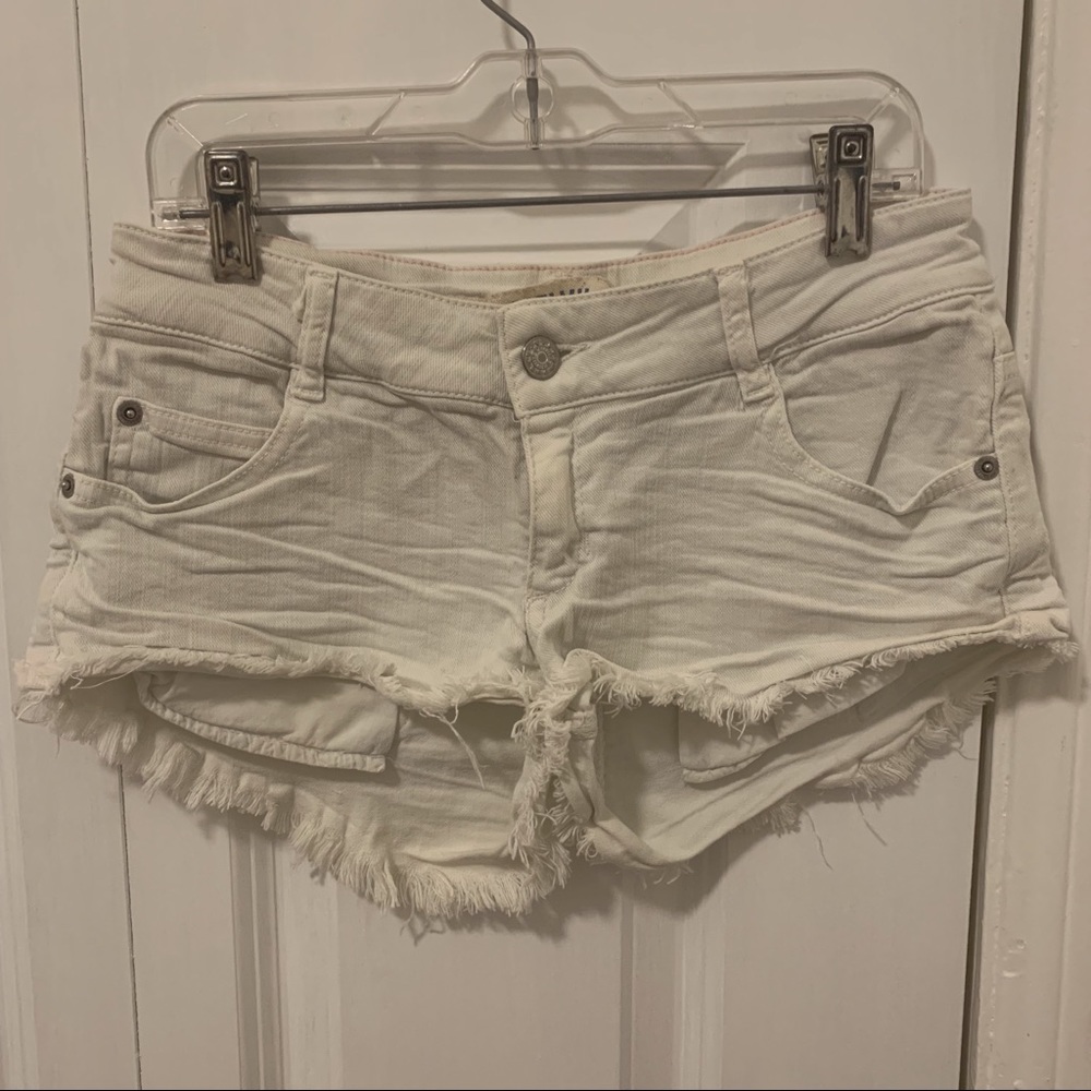 Brandy Melville White Denim Shorts
